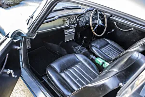 Interior of a 1961 Aston Martin DB4 GT SWB lightweight. Creator: Unknown Interior of a 1961 Aston Martin DB4 GT SWB lightweight. Creator: Unknown