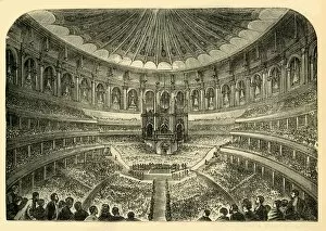 Royal Albert Hall Gallery: Interior of the Albert Hall, c1876. Creator: Unknown
