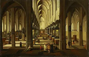 Antwerp Prints: Interior of Antwerp Cathedral, c1655-1667. Creator: Frans Francken III workshop