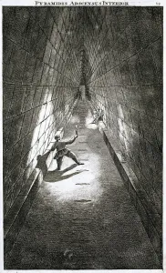 English School Prints: Interior ascent of a pyramid, c1780