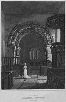 Interior of Aspatria Church, Cumberland, 1814. Artist: John Greig