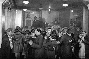 Interior of a bal-musette, Paris, 1931.Artist: Ernest Flammarion Interior of a bal-musette, Paris, 1931.Artist: Ernest Flammarion