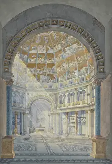 Tuscany Prints: The interior of the Baptistery of St