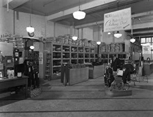 Barnsley Gallery: Interior of the Barnsley Co-op central mens tailoring department, South Yorkshire, 1959