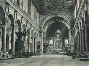 Interior of the Basilica of Santa Maria in Ara Coeli on the Capitoline Hill, Rome, Italy, 1927. Artist: Eugen Poppel Interior of the Basilica of Santa Maria in Ara Coeli on the Capitoline Hill, Rome, Italy, 1927. Artist: Eugen Poppel
