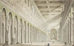 Arcade Prints: The interior of the Basilica of St