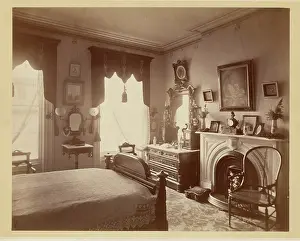 Smith Prints: Interior of a bedroom, 1876. Creator: BJ Smith