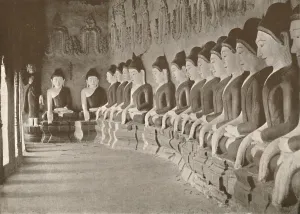 Interior of Buddhist Temple, Sagaing, 1900. Creator: Unknown Interior of Buddhist Temple, Sagaing, 1900. Creator: Unknown