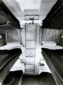 Images Dated 19th September 2012: Interior of a bunk car wagon, 1950