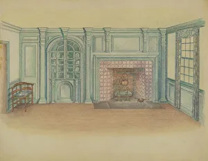 Kettle Prints: Interior, c. 1936. Creator: Unknown