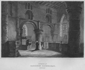 Interior of Carlisle Cathedral. Cumberland, 1814. Artist: John Greig