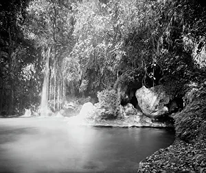 Interior of the cave of Elabra [sic], between 1880 and 1897. Creator: William H. Jackson