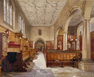 Charterhouse Prints: Interior of the chapel in Charterhouse, London, 1885. Artist: John Crowther