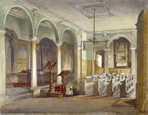 Almshouse Gallery: Interior of the chapel at Emanuel Hospital almshouses, Buckingham Gate, Westminster, London, 1886