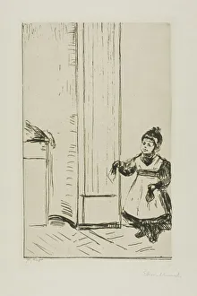 Interior with a Child. Lothar Linde, 1902. Creator: Edvard Munch