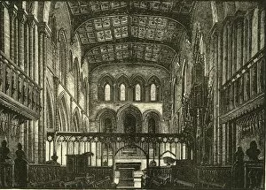 Choir Screen Gallery: Interior of the Choir, 1898. Creator: Unknown