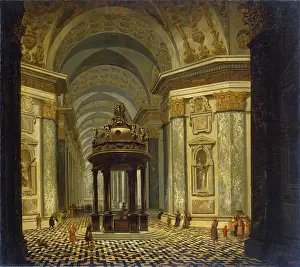 Wilhelm Von Prints: Interior of a Church, 1665. Creator: Wilhelm Schubert van Ehrenberg