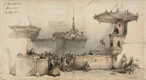 Pulpit Prints: Interior of a Church, 1846. Creator: Johannes Bosboom