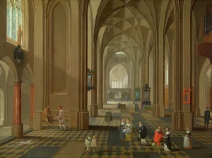 High Ceiling Prints: Interior of a Church, c1610-1650. Creator: Peeter Neeffs the Elder
