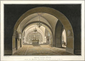 Interior of the Church of the Holy Sepulchre at the site of Golgotha, 1821