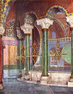 Wonders Of The Past Collection: Interior of the Church of S. Sophia, Istanbul, Turkey, 1933-1934