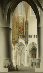 Haarlem Prints: Interior of the Church of St Bavo in Haarlem, 1636. Artist: Saenredam, Pieter (1597-1665)