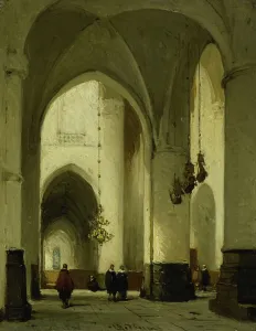 St Bavokerk Prints: Interior of the Church of St Bavo in Haarlem, c.1860-c.1891. Creator: Johannes Bosboom