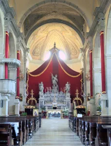 Aisle Prints: Interior of the Church of St Euphemia, Rovinj, Croatia