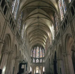 Interior of the Church of St Pierre, 12th century