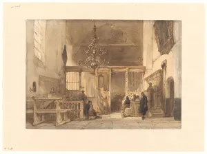 Bosboom Johannes Prints: Interior of a church in Utrecht, 1827-1891. Creator: Johannes Bosboom