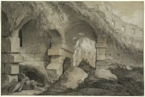 Centurion Prints: The Interior of the Colosseum, c. 1745. Creator: Charles Michel-Ange Challe