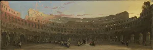 The interior of the Colosseum at dawn, c. 1850