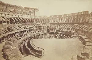 Coliseum Prints: Interior of the Colosseum, Rome, between 1870-1880. Creator: Unknown