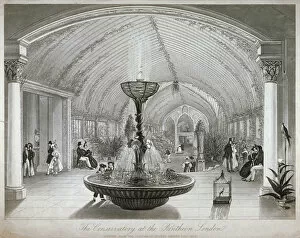Oxford Street Gallery: Interior of the conservatory in the Pantheon on Oxford Street, London, c1834. Artist