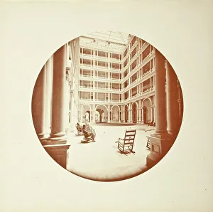 Watkins Carleton Emmons Prints: Interior Court, Palace Hotel, San Francisco