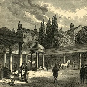 Walford Edward Prints: Interior of the Court-Yard of Old Tattersall s. c1876. Creator: Unknown