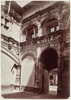 Archways Prints: Interior Courtyard, Hotel de Bernuy, Toulouse, between 1850 and 1900. Creator: Unknown