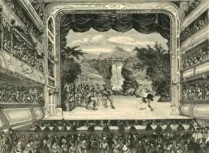 Waterfall Collection: Interior of Covent Garden Theatre in 1804, (1881). Creator: Unknown