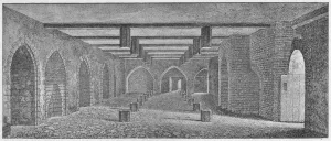 Interior of the Crypt Called the Powder Plot Cellar beneath the Old Palace of Westminster, c1883 Artist: William Patten