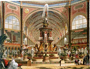 Interior of the Crystal Palace during the International Exhibition, 1862