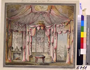 Lvov Gallery: Interior design for the boudoir in the Count Bezborodko House in Moscow, 1790s