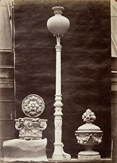 Interior Details and Candelabra, Theatre du Vaudeville, Paris, 1869