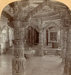 Jain Prints: Interior, Dilwara Temple, Mount Abu, India, 1901. Creator: Keystone View Company