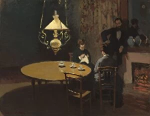 Claude Gallery: Interior, after Dinner, 1868 / 1869. Creator: Claude Monet