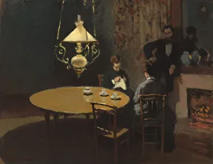 Oscar Claude Monet Prints: Interior, after Dinner, 1868 / 1869. Creator: Claude Monet