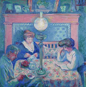 Supper Prints: Interior After Dinner, 1911. Creator: Butler, Theodore Earl (1860-1936)