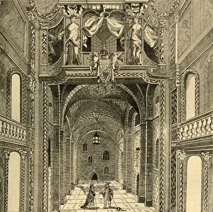 Thornbury Gallery: Interior of the Dukes Theatre, c1673, (1897). Creator: Unknown