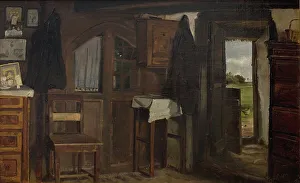 Front Door Prints: Interior from a farmhouse, 1903. Creator: Hans Smidth