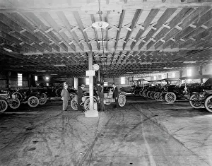 Garage Prints: Interior of the garage, Fort William Henry Hotel