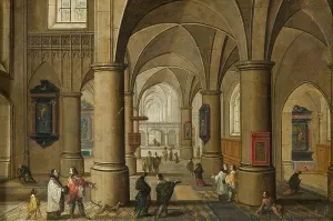 Neefs Pieter Prints: Interior of a Gothic Church. Creator: Pieter Neefs